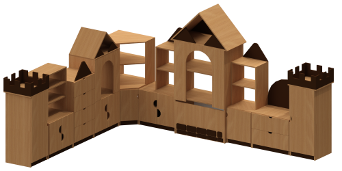 Стінка для ігрової кімнати <b>"Замок"</b>