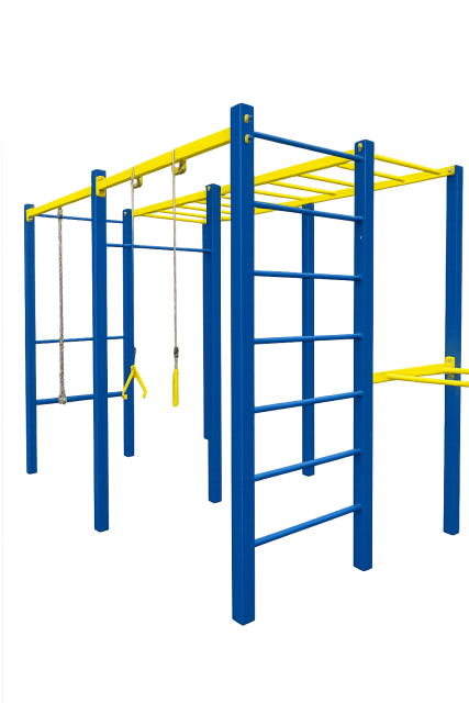 КУБ ІГРОВА(БРУСИ, КІЛЬЦЯ ГІМНАСТИЧНІ)