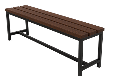 ЛАВКА ДЕРЕВ'ЯНА НА МЕТАЛЕВОМУ КАРКАСІ