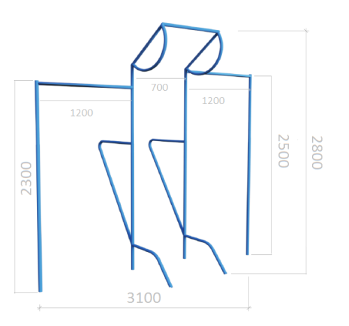 ТУРНІК З БРУСОМ